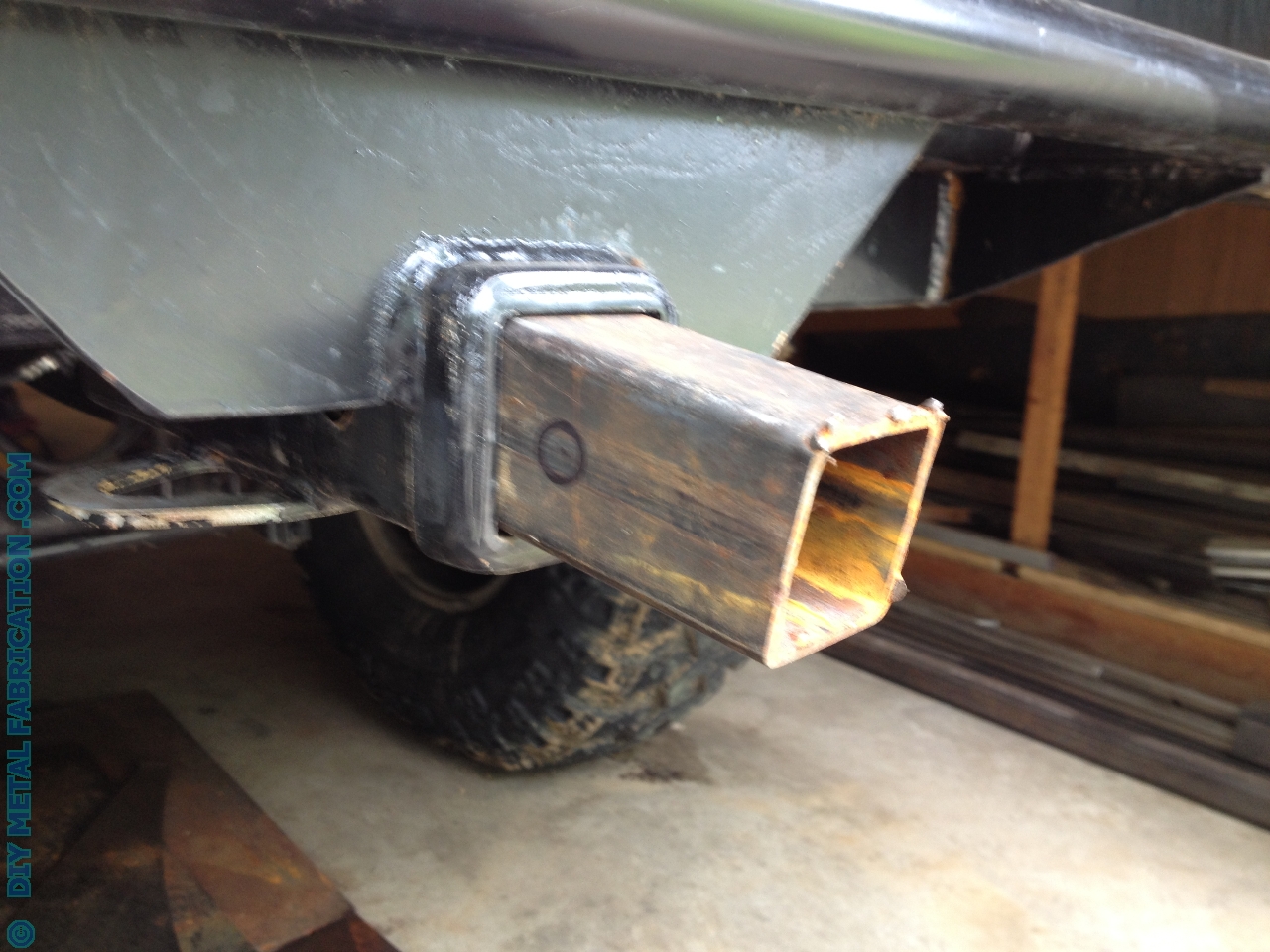 homemade platform bike rack