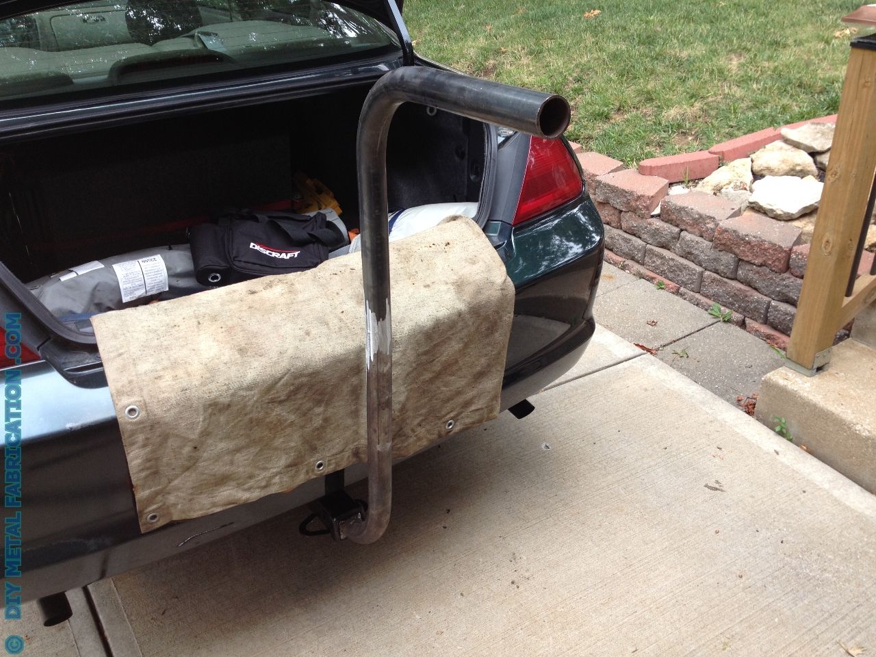 diy car trunk bike rack