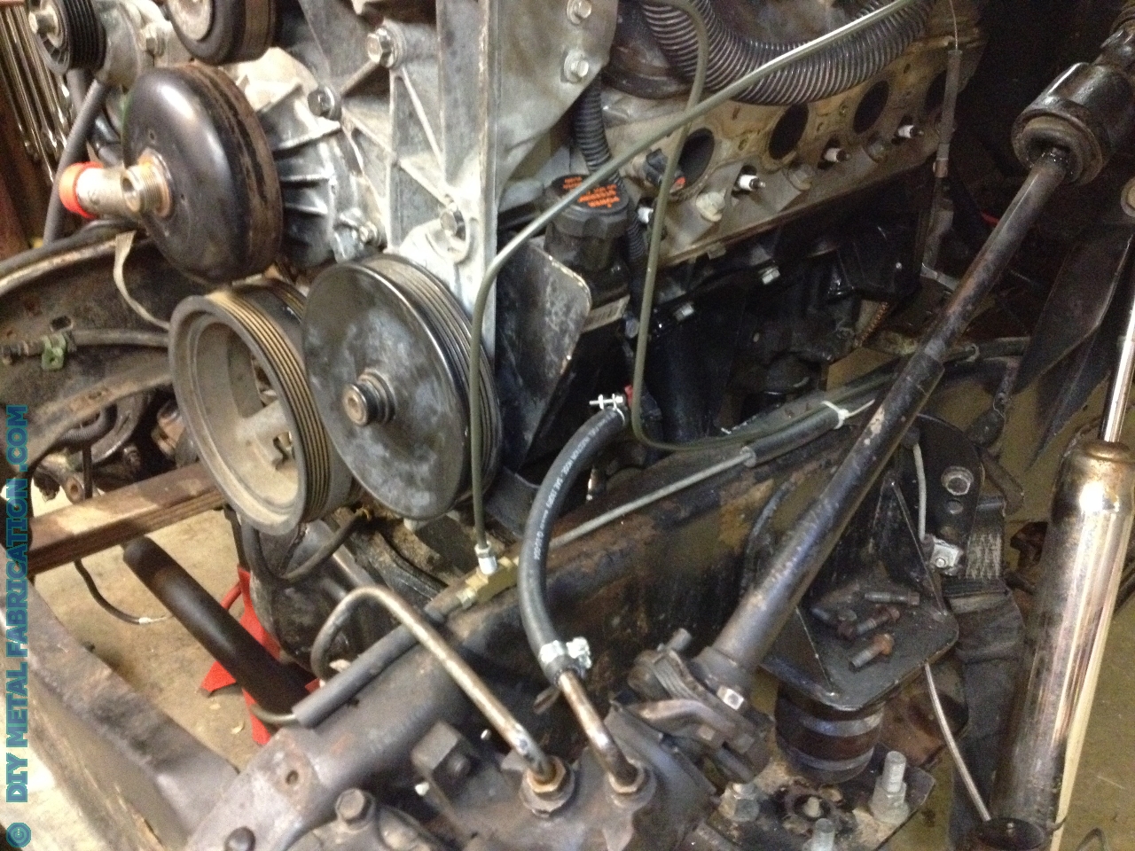 5.3 LS Engine Swap into Ol’ Blue 1971 Chevy Truck Part 4 – DIY METAL