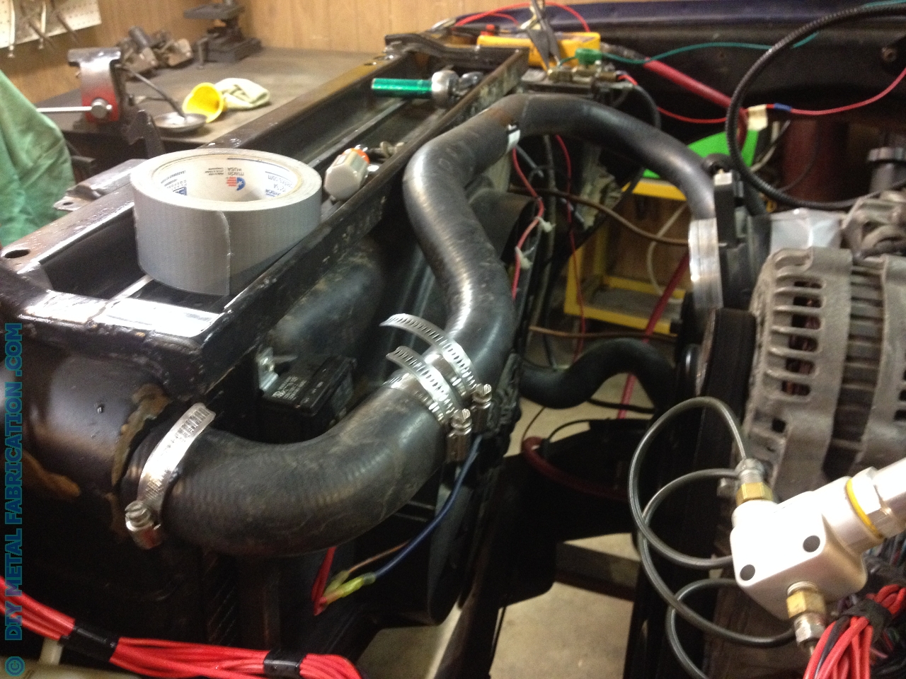 5.3 LS Engine Swap into Ol’ Blue 1971 Chevy Truck Part 6 DIY METAL FABRICATION