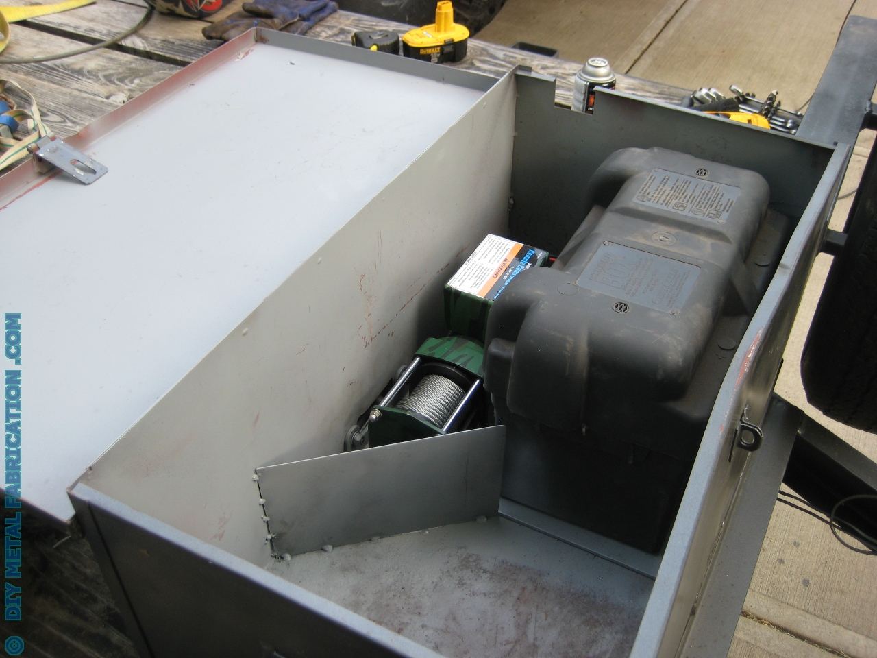 DIY Winch Mount on Flatbed Trailer DIY METAL FABRICATION