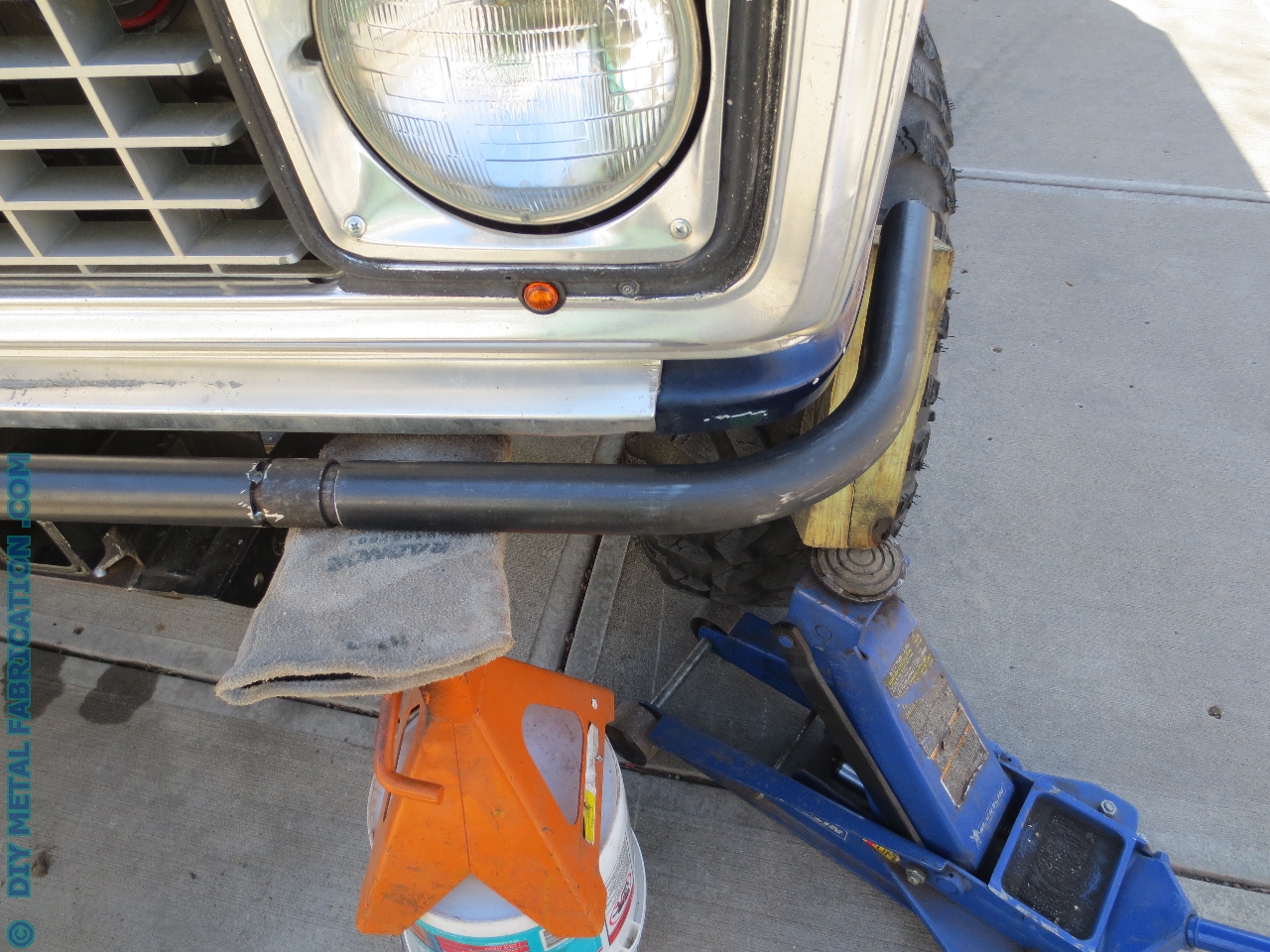 Custom Tube Front Bumper with Winch Mount for ‘Ol Blue Part 1 DIY
