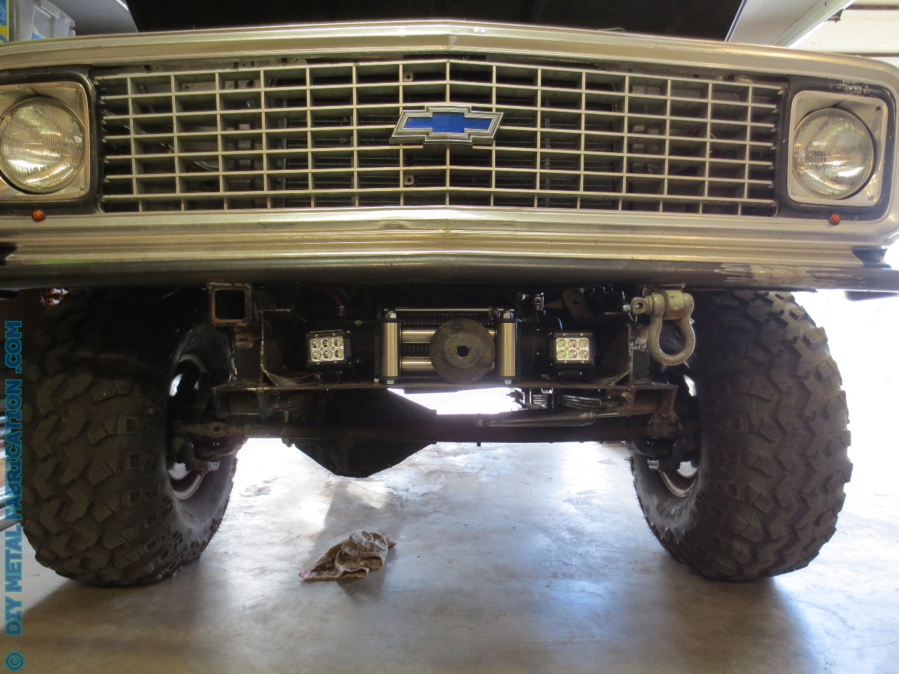 Custom Tube Front Bumper with Winch Mount for ‘Ol Blue Part 2 DIY METAL FABRICATION