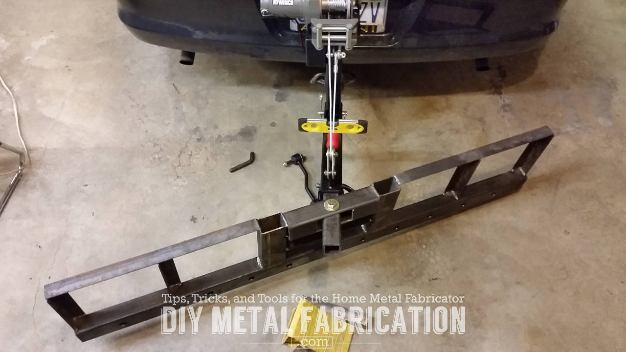DIY Receiver Hitch Snow Plow Part 4 DIY METAL FABRICATION