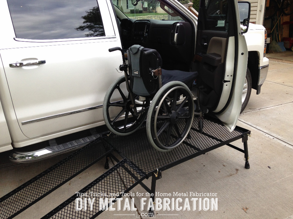 DIY Wheelchair Transfer Platform Final Product! DIY METAL