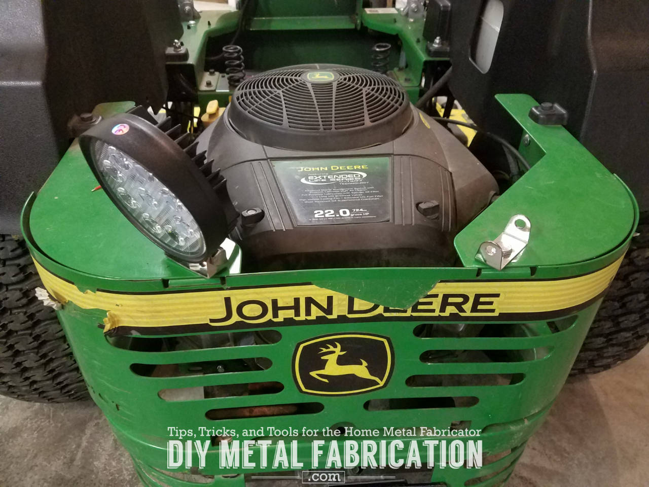 DIY Zero Turn Headlight Installation Guide DIY METAL FABRICATION