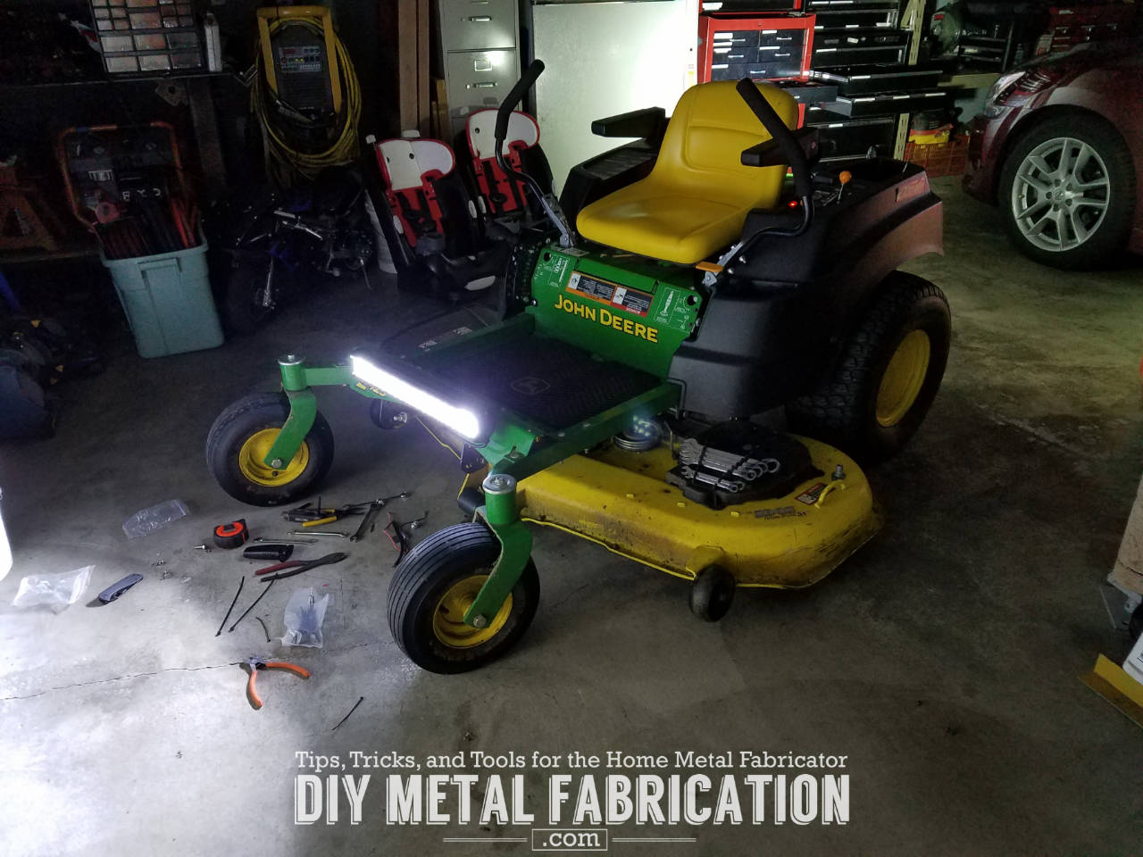 DIY Zero Turn Headlight Installation Guide – DIY METAL ... light bar wiring harness relay 