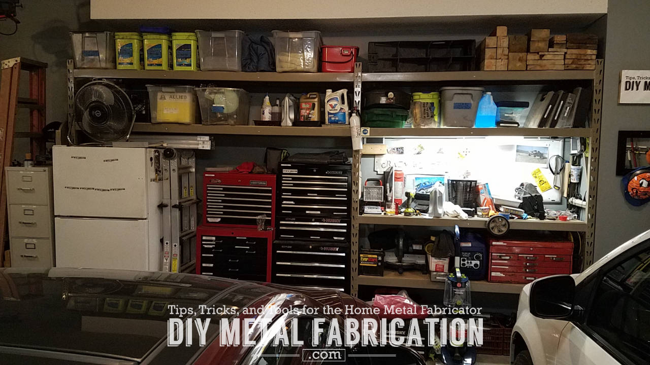 DIY Metal Fabrication Moving & Installing New Garage Shelves DIY