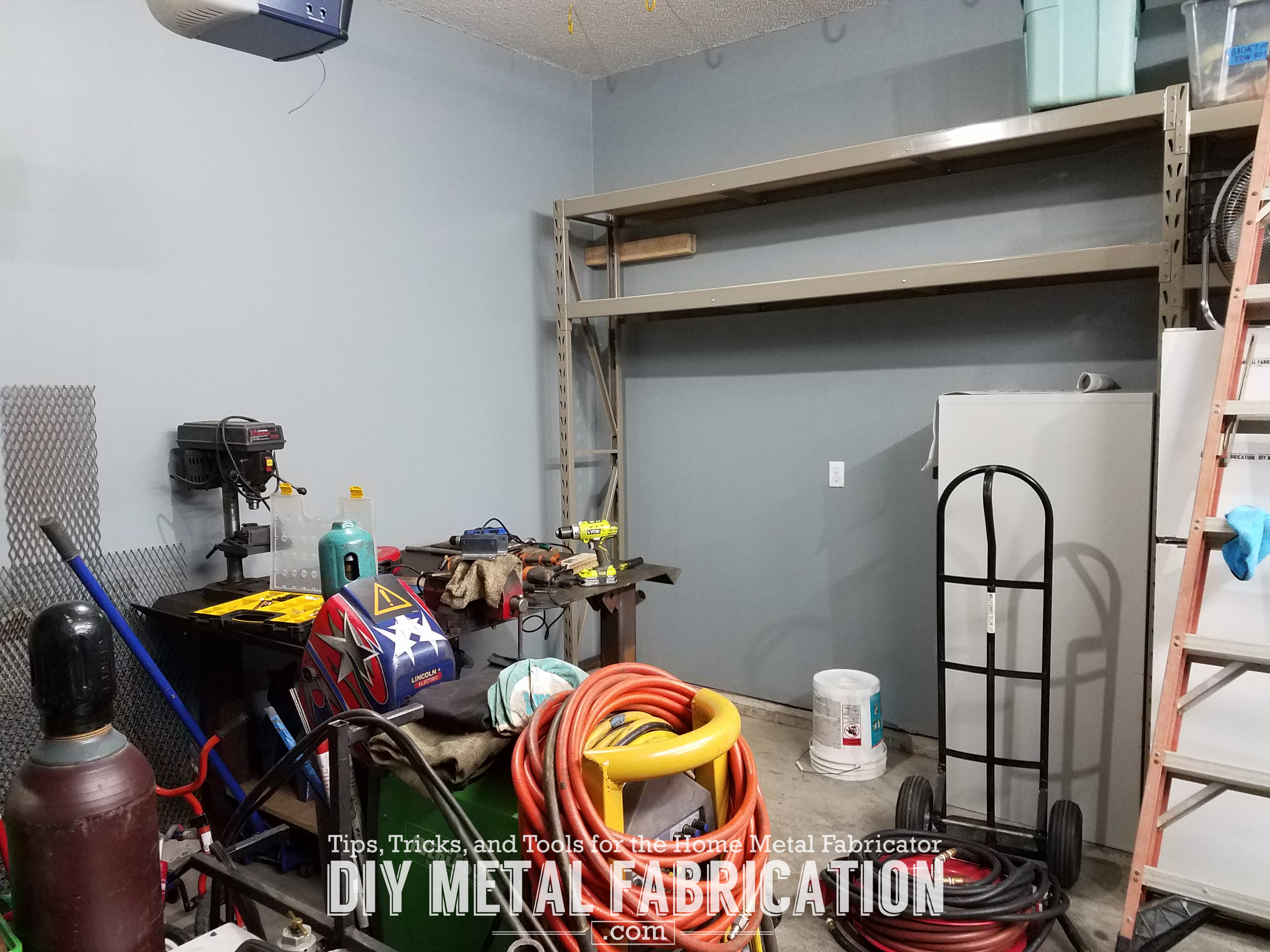 DIY How to Install Garage Air Hose Reel DIY METAL FABRICATION