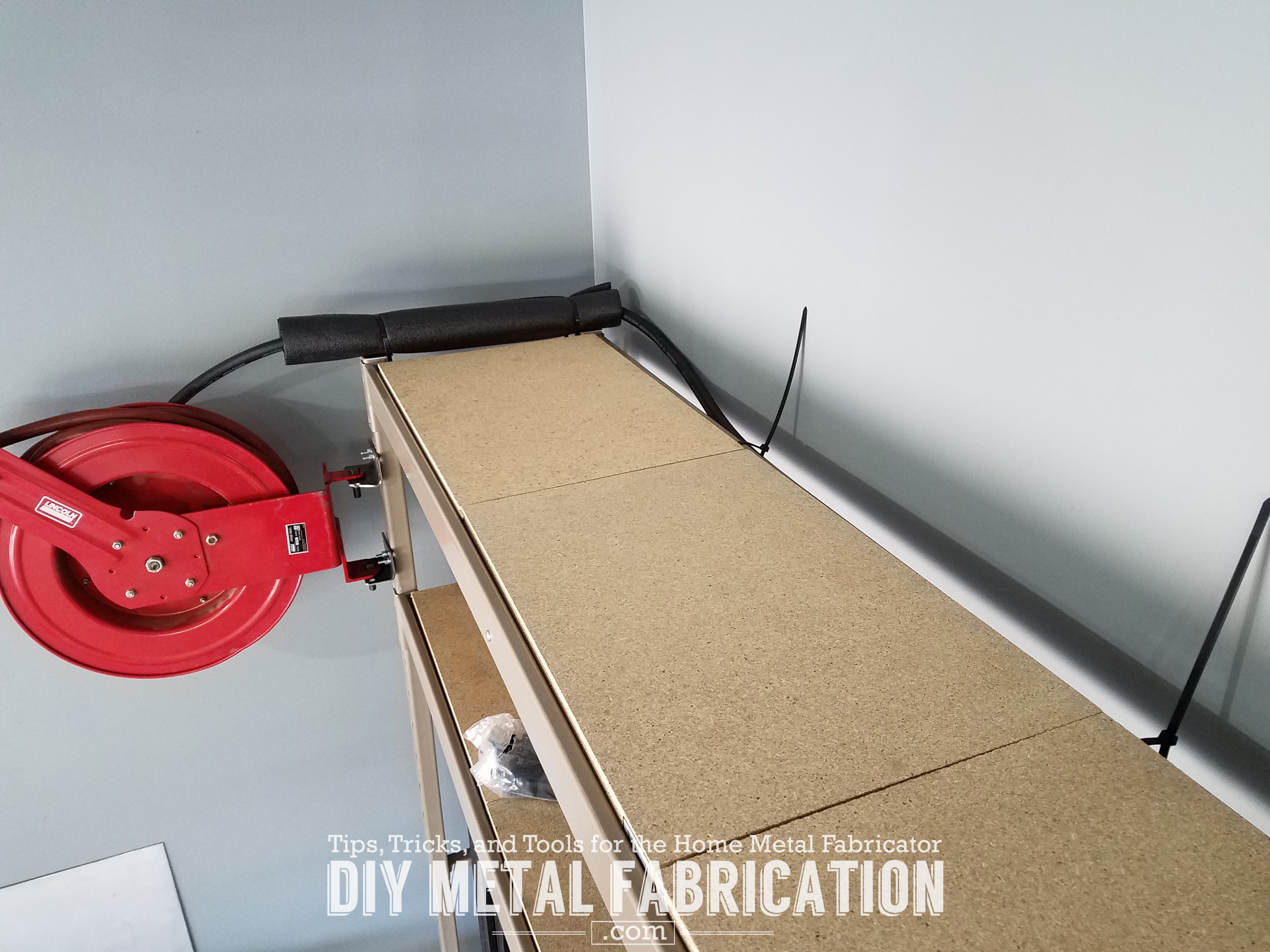 DIY How to Install Garage Air Hose Reel DIY METAL FABRICATION