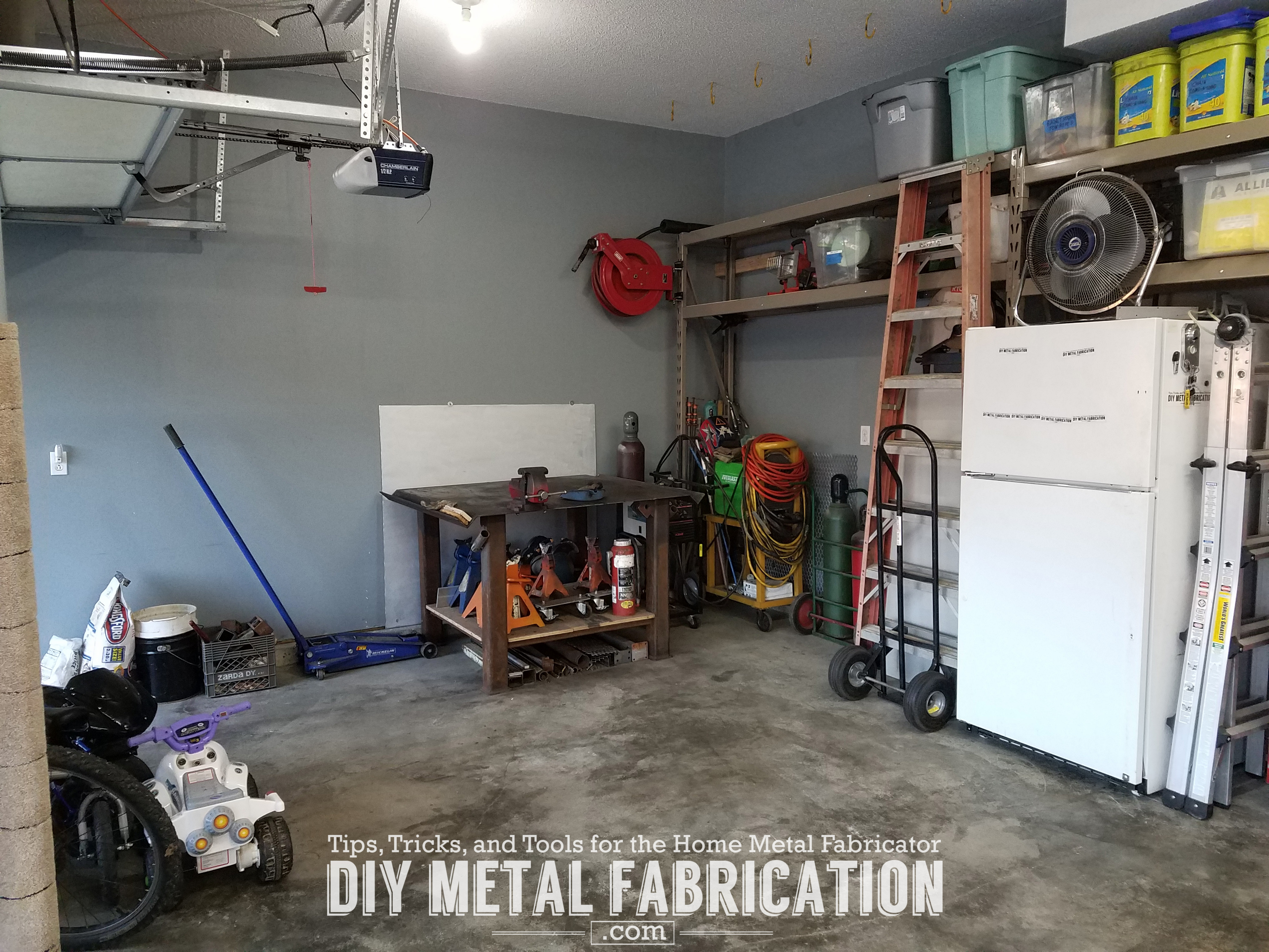 DIY How to Install Garage Air Hose Reel DIY METAL FABRICATION