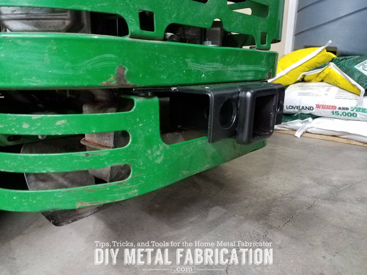 DIY Zero Turn Mower Receiver Hitch DIY METAL FABRICATION