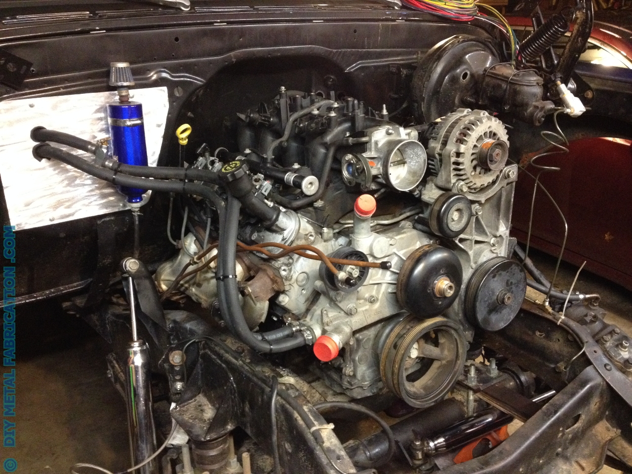 5.3 LS Engine Swap into Ol’ Blue 1971 Chevy Truck Part 4 ... 1950 chevy starter wiring 