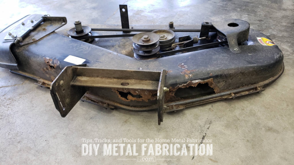 DIY Mower Deck Repair Fixing Rust and Patching Holes DIY METAL